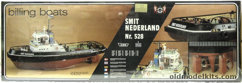 Billing Boats 1/33 Smit Nederland Tugboat  - Static or Radio Controlled, 528 plastic model kit